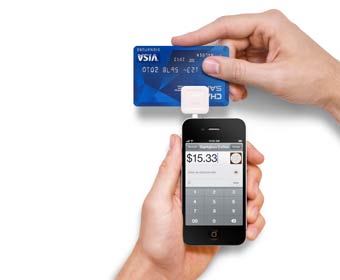 Mobile card reader Square funded by Visa