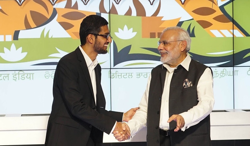 India PM seals deals with Google, Microsoft and Qualcomm
