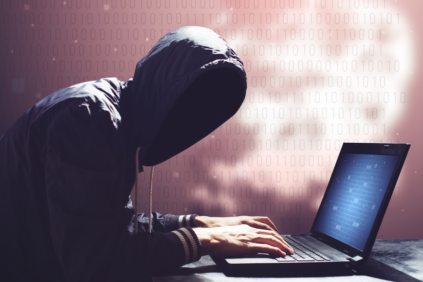 adult online anonymous internet hacker with invisible face