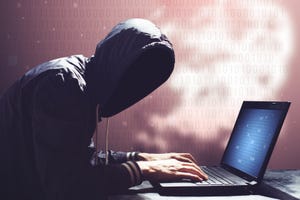 adult online anonymous internet hacker with invisible face