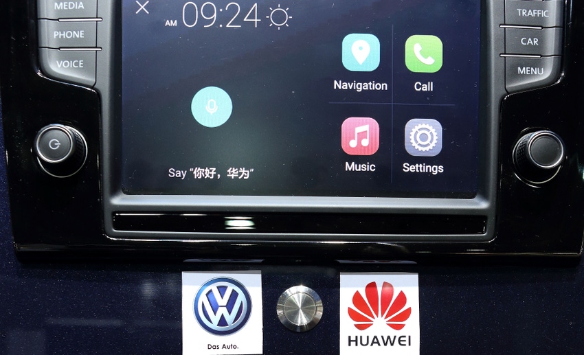 Huawei’s connected car push includes Audi and Volkswagen partnerships