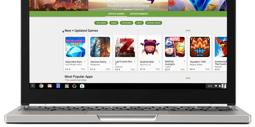 Google Play will be added to Chrome OS as Chromebooks overtake Macs in the US