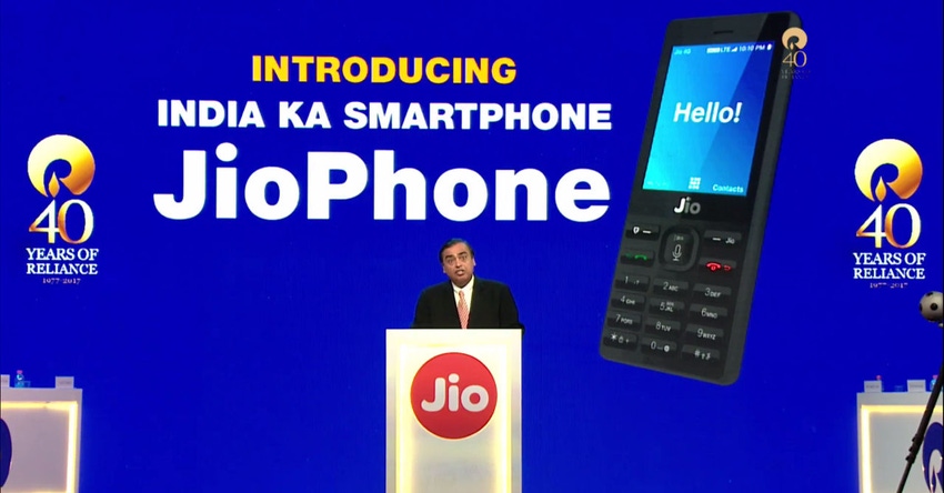 Jio launches ‘free’ feature phone with free voice calls and $2 unlimited data