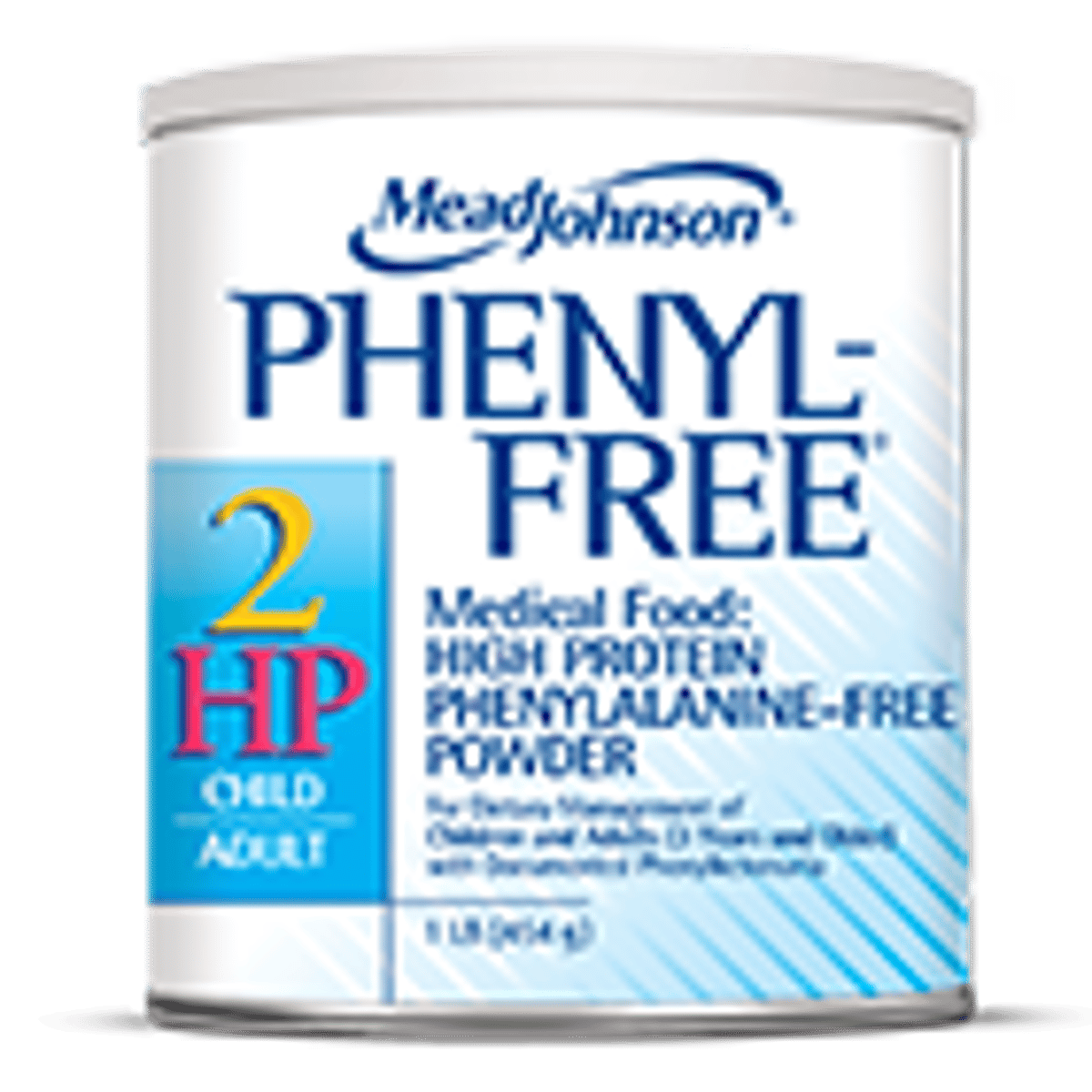 Mead Johnson Phenyl-Free 2 HP medical food powder formula can for children with phenylketonuria