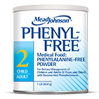 Mead Johnson Phenyl-Free 2 infant formula powder can for children with phenylketonuria, 1 pound size