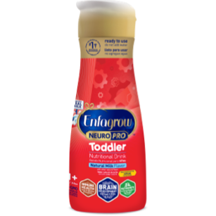 Enfagrow NeuroPro Toddler nutritional drink powder in red container with gold lid, 32 oz size