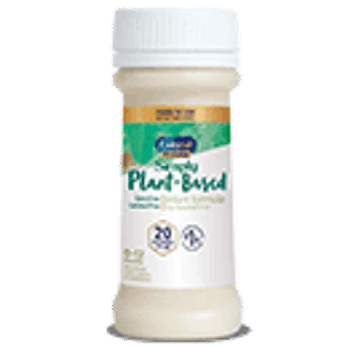 White cylindrical container of Enfamil ProSobee infant formula powder, 2 ounce size with green and blue labeling