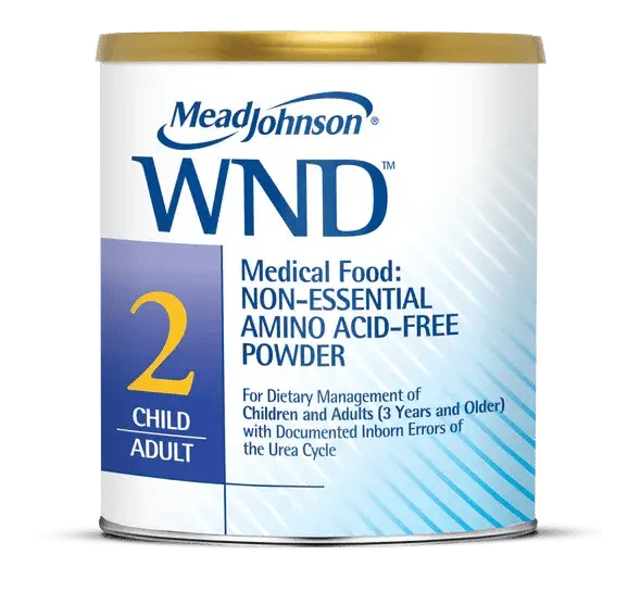 MeadJohnson WND 2 medical food powder canister for children and adults with urea cycle disorders