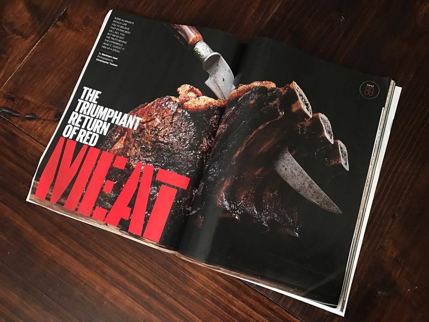 Men’s Health magazine proclaims beef’s triumphant return