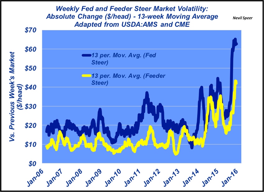 Volatility abounds in fed and feeder steer prices