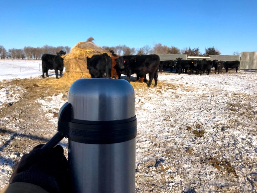 Hot coffee needed for cold days on the ranch