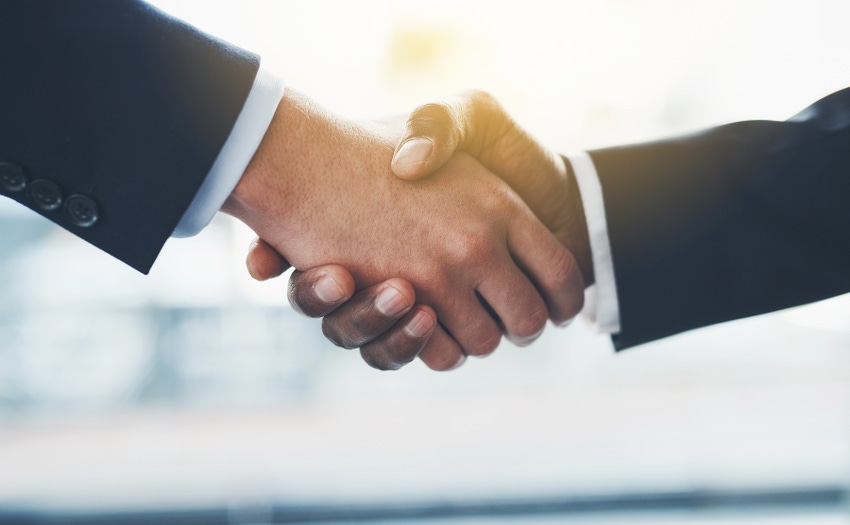 handshake over business deal