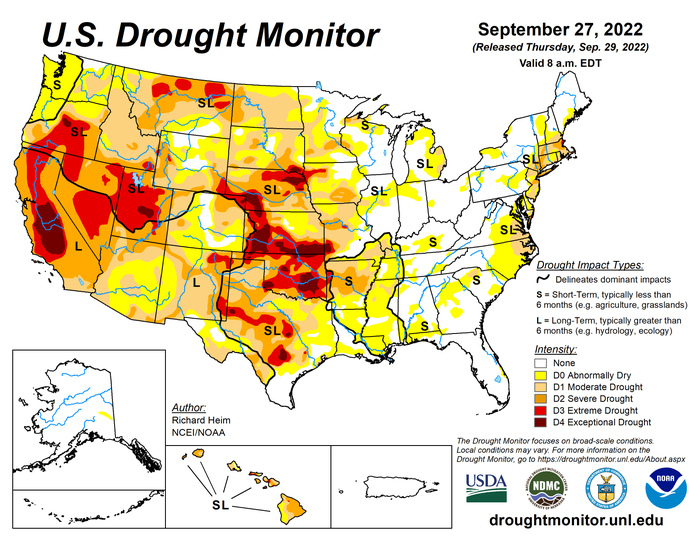 10-11-22 End of SEptember drought map 20220927_usdm.png