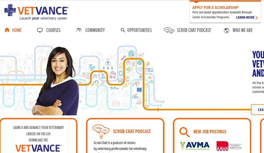 VetVance homepage VetVance homepage
