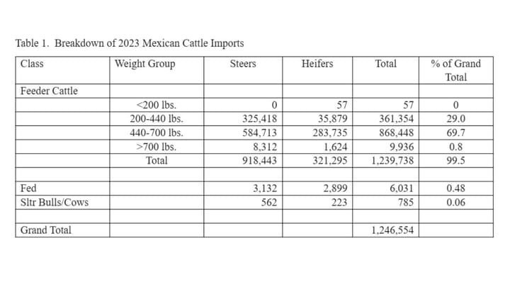 What to expect from Mexican cattle imports