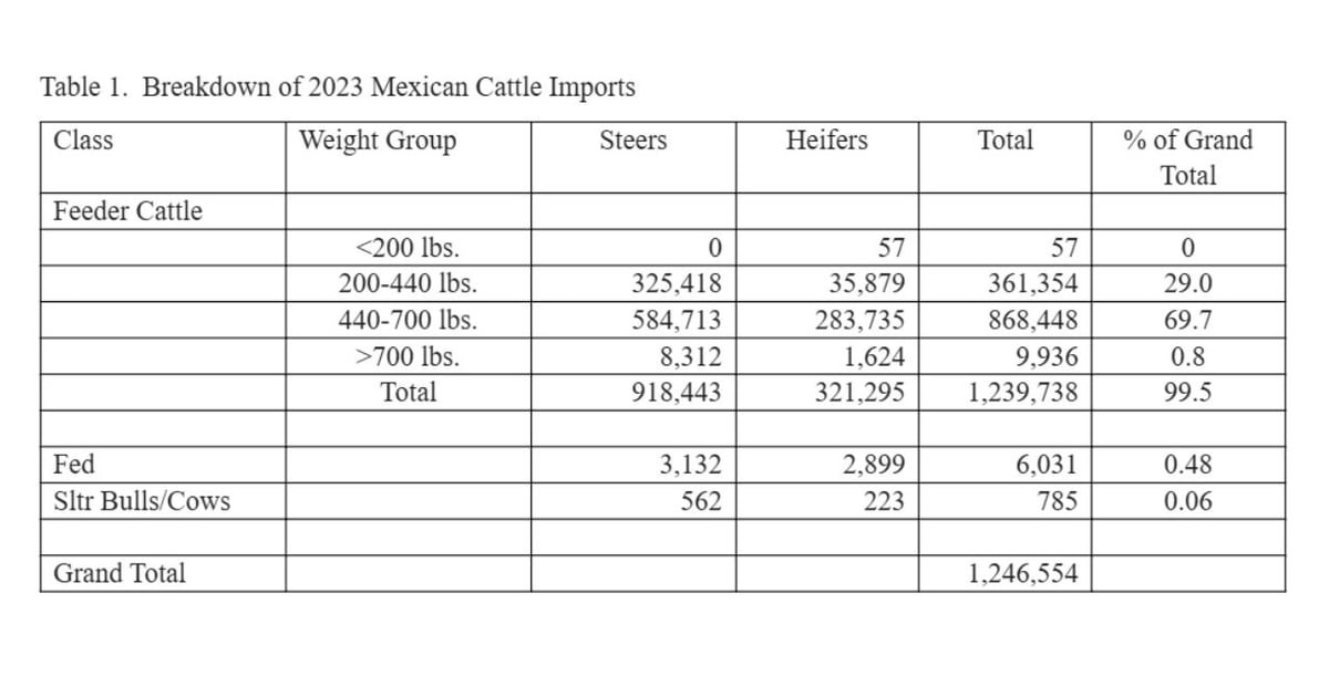 What to expect from Mexican cattle imports