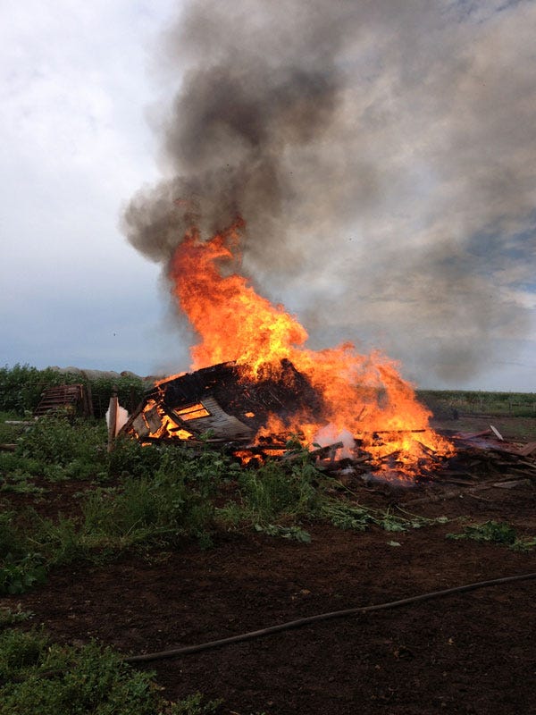 13 Images From A Barn Burning