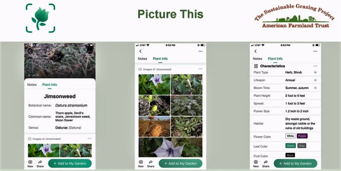 examples of PictureThis app