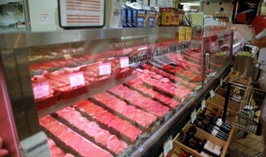 Meat counter full of fresh meat