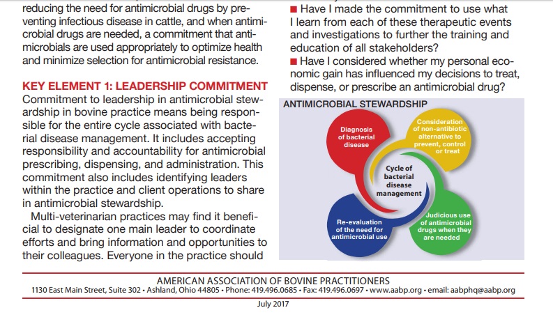 Antimicrobial Stewardship Guidelines Available From AABP