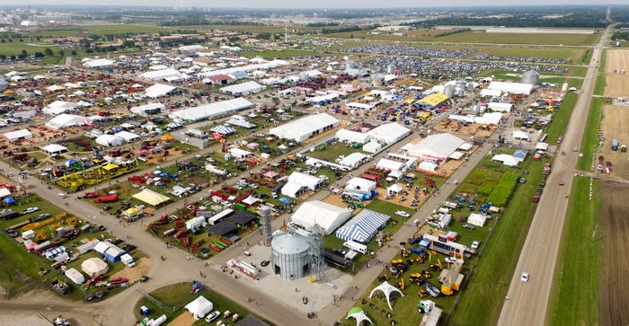 aerial of Farm Progress Show aerial of Farm Progress Show