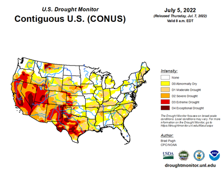 7-12-22 Drought monitor 20220705_conus_text.png