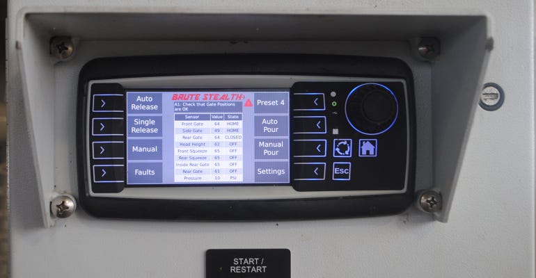 The Brute Stealth ACE chute control panel
