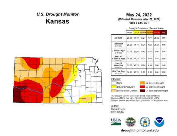 U.S. drought map 
