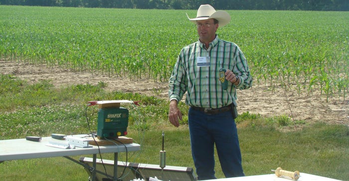 Jason Tower explains different types of fencing equipment 