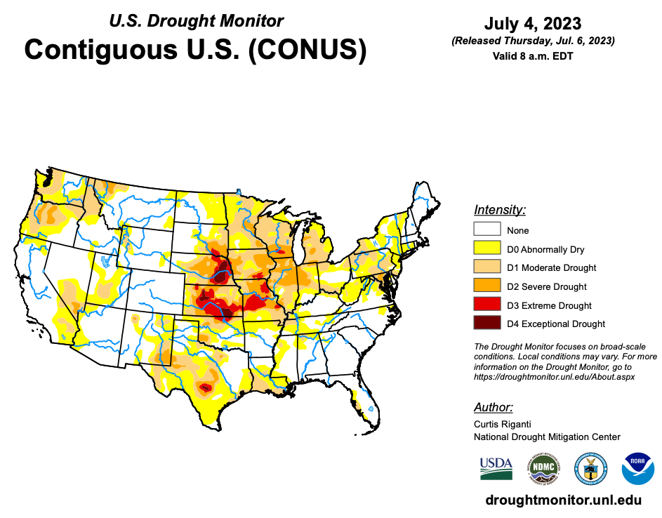 Drought expansion in the Southeast