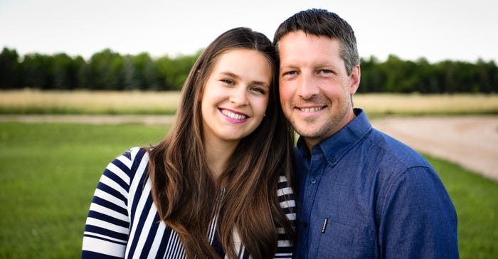 Doug and Maria Bichler posing next to each other