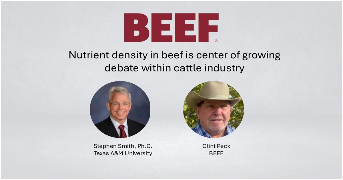 Nutrient density in beef is center of growing debate within cattle industry