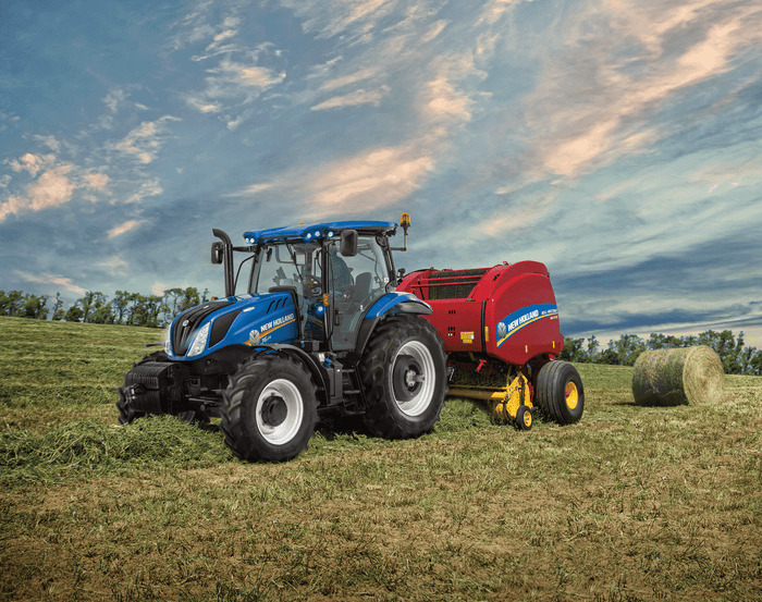 New Holland round baler