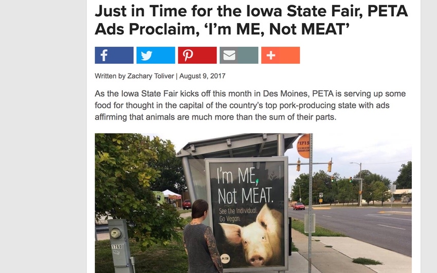 PETA at Iowa State Fair; PLUS: Will meat substitutes finally go mainstream?