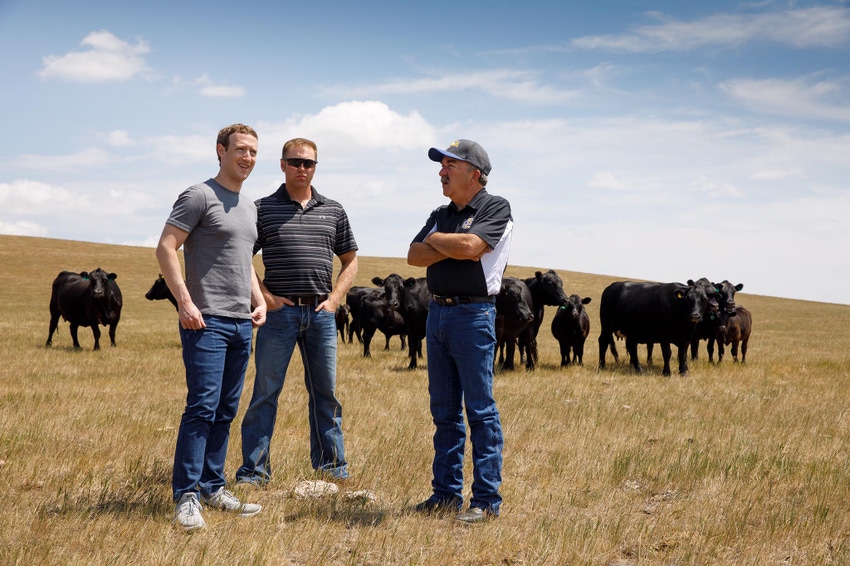 Facebook founder visits South Dakota ranch