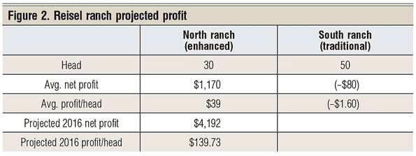Reisel ranch projected profit