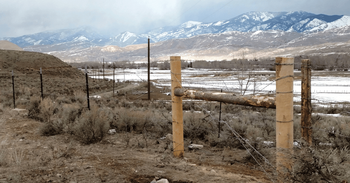 Building barbed hot sale wire fence braces