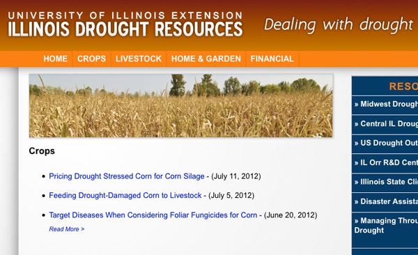 University of Illinois Extension Provides Drought Resource