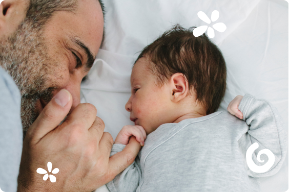 zdjęcie ojca i niemowlaka