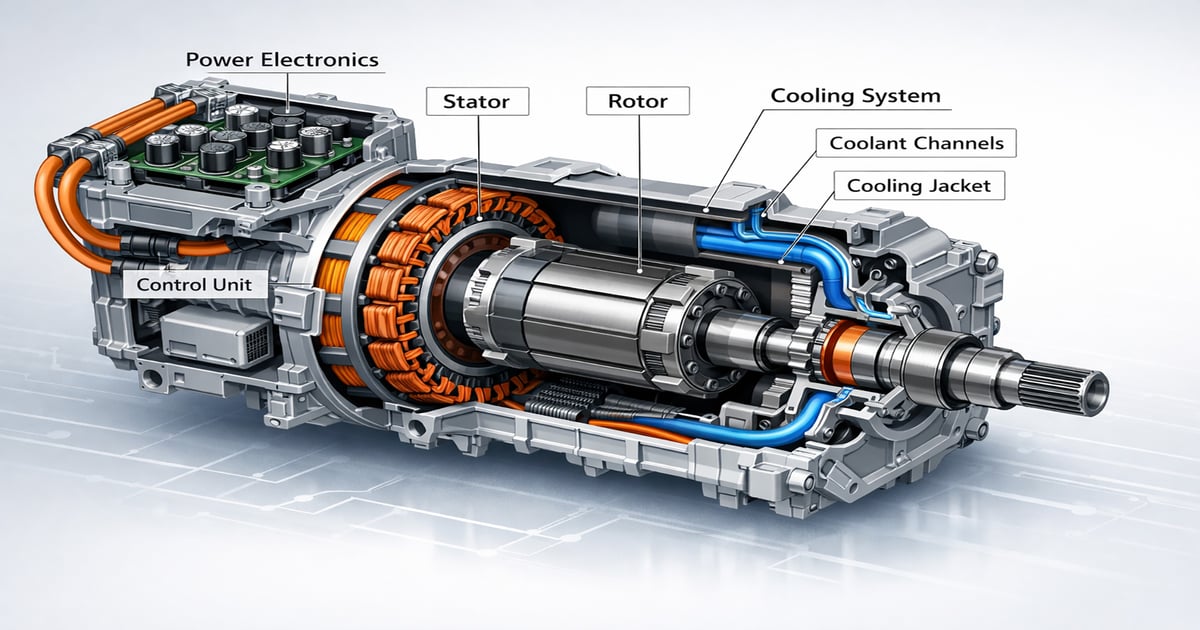 How electric vehicle (EV) motors work: