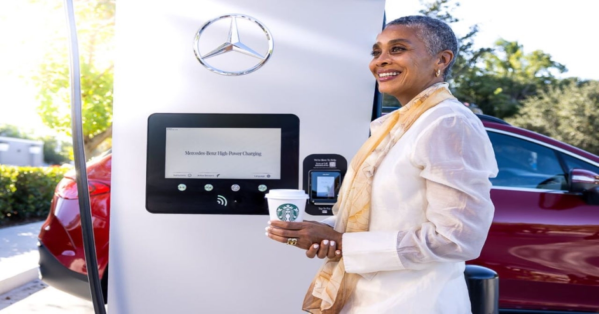 Starbucks partners with Mercedes for I-5 EV network