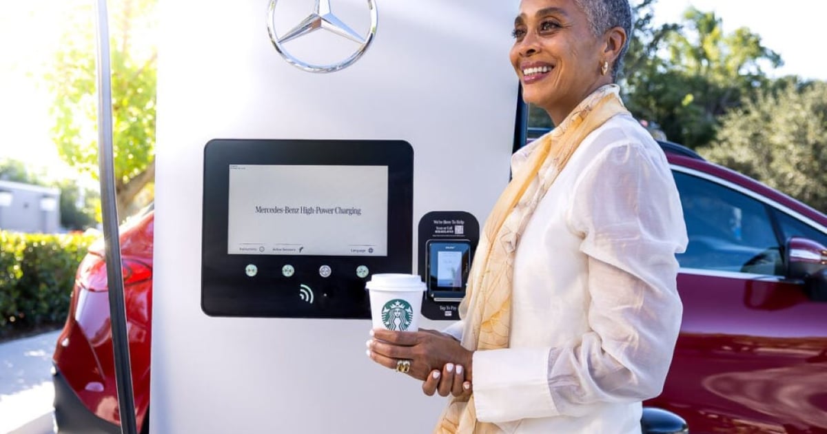 Starbucks partners with Mercedes for I-5 EV network Starbucks partners with Mercedes for I-5 EV network