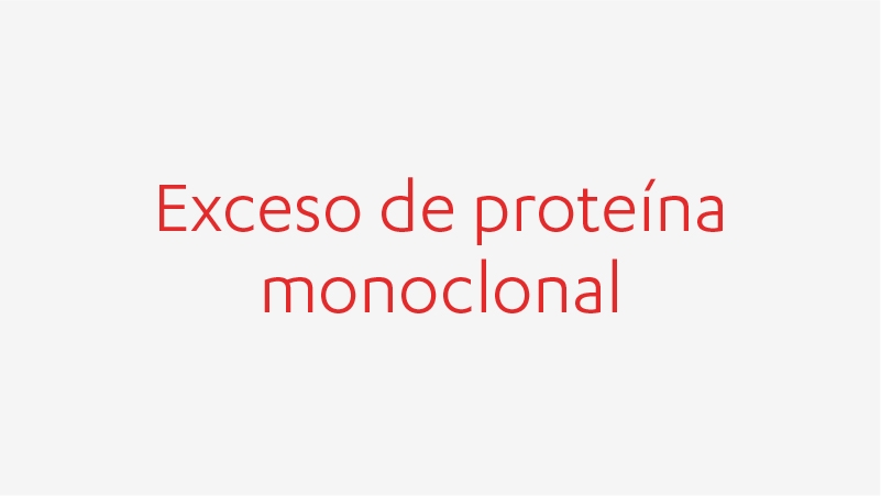 Un tipo anormal de anticuerpo, la proteína monoclonal, se produce en exceso en el mieloma múltiple