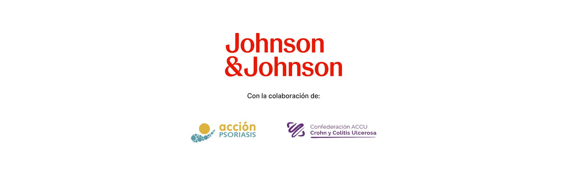 Logos de Janssen, Acción Psoriasis y Confederación ACCU Crohn y Colitis Ulcerosa Logos de Janssen, Acción Psoriasis y Confederación ACCU Crohn y Colitis Ulcerosa