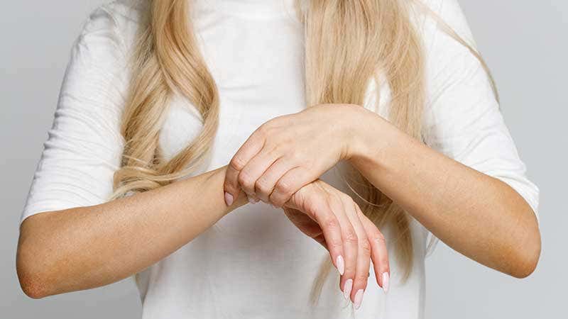 Síntomas en un paciente de la artritis psoriásica