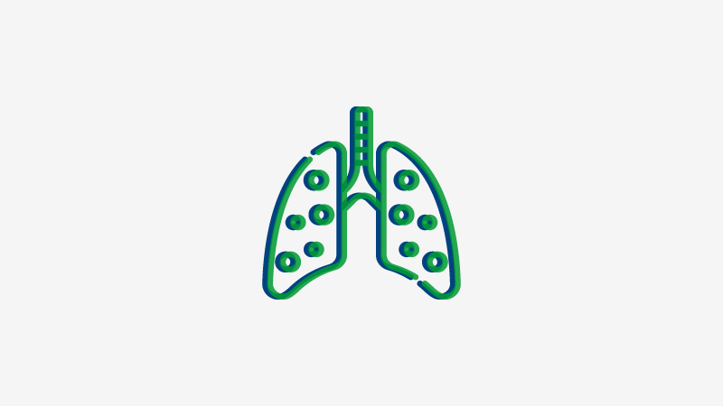 Icono de un pulmón. 