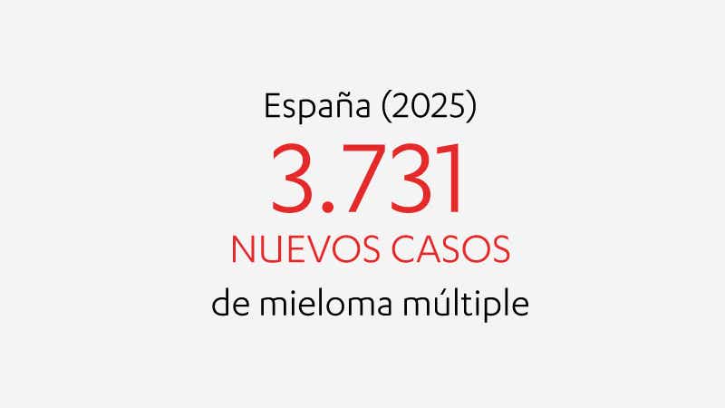 3082 nuevos casos de Mieloma Múltiple en España cada año 3082 nuevos casos de Mieloma Múltiple en España cada año