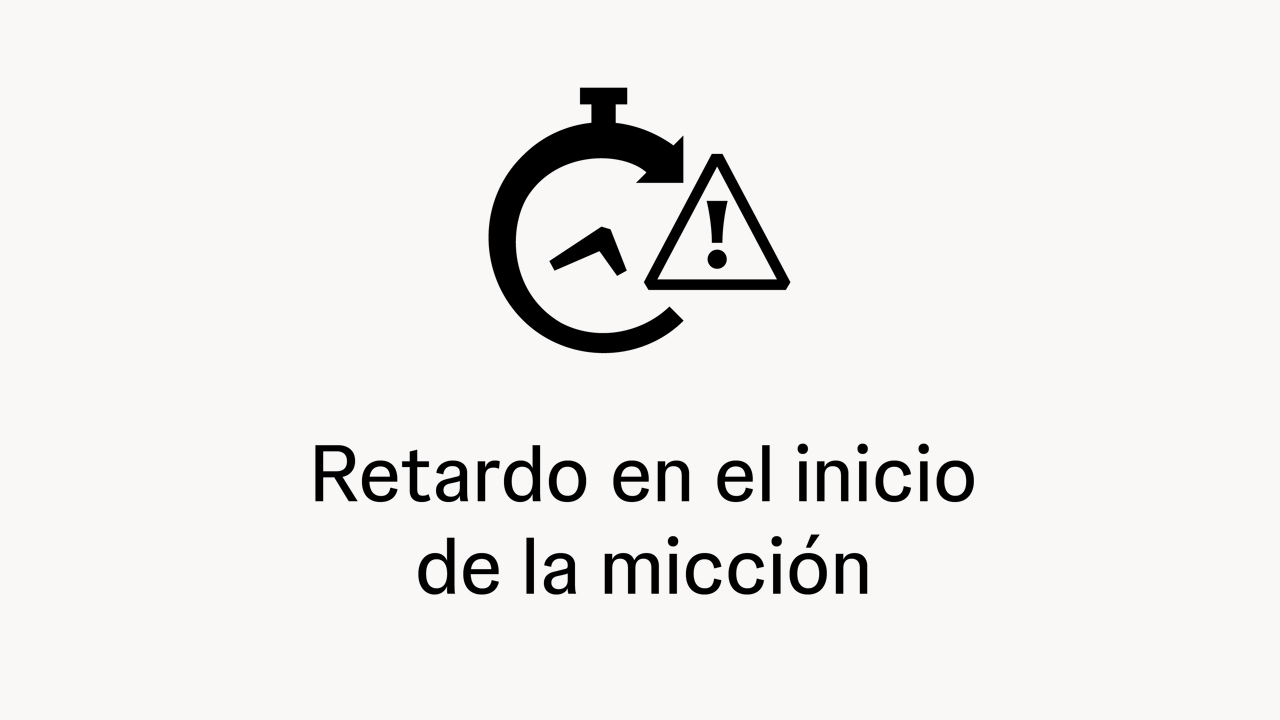 Retardo en el inicio de la micción