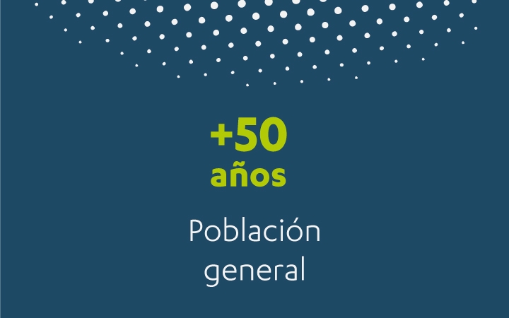 Cáncer de próstata en población general mayor de 50 años