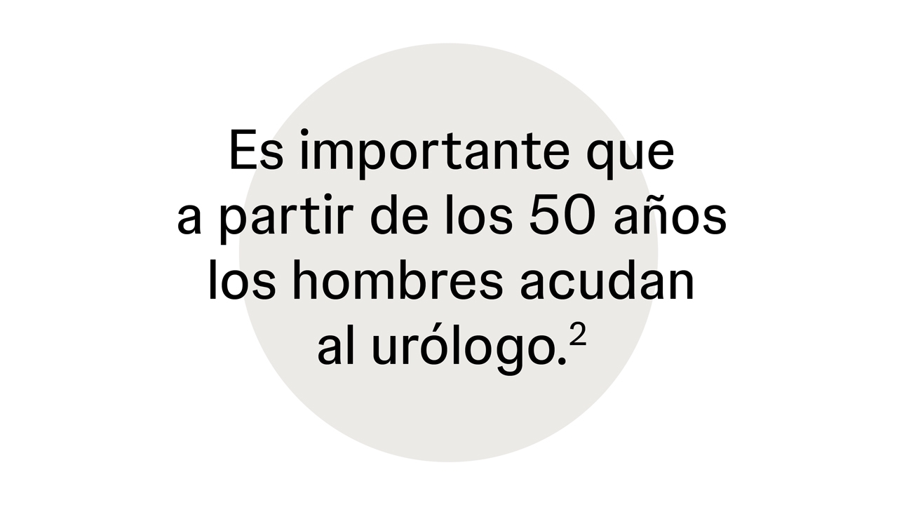 Es importante que a partir de los 50 años los hombres acudan al urólogo